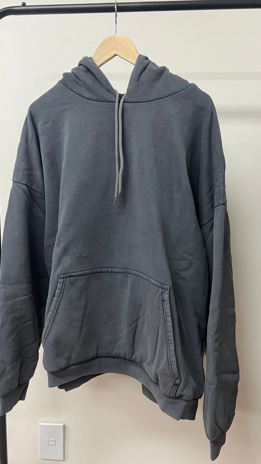 (새상품)이지갭 더블레이어 후디 포에틱블랙L 상품이미지1