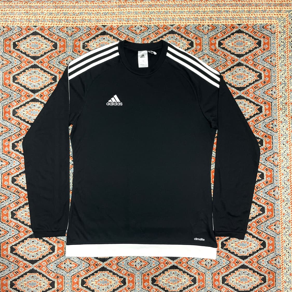 아디다스 삼선 블랙 져지 티셔츠 남성100 상품이미지1