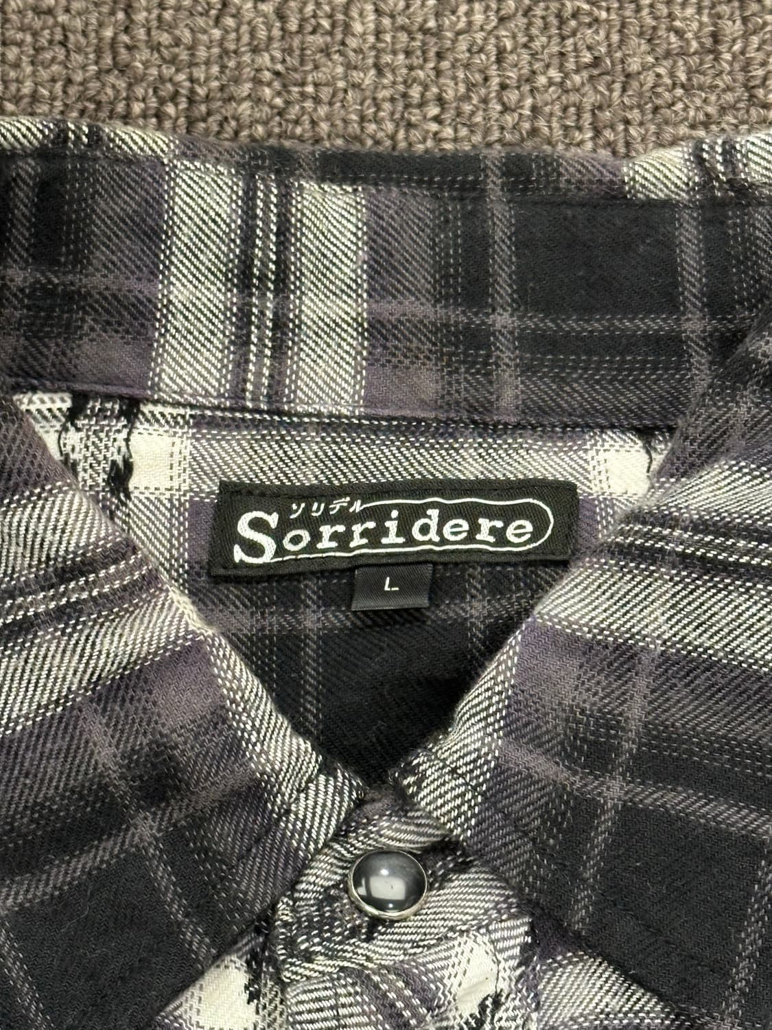 L)Sorridere 빈티지 웨스턴 체크 셔츠 상품이미지3