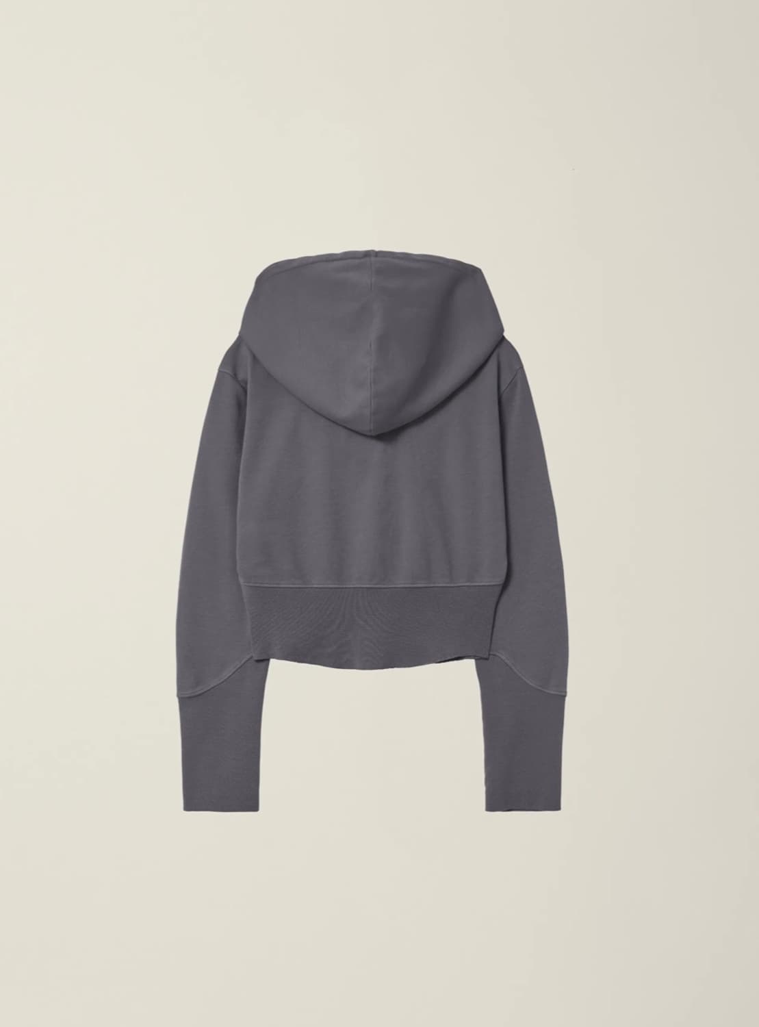 WOMENS GARMENT DYED CURVED HOODED ZIP JA 상품이미지2