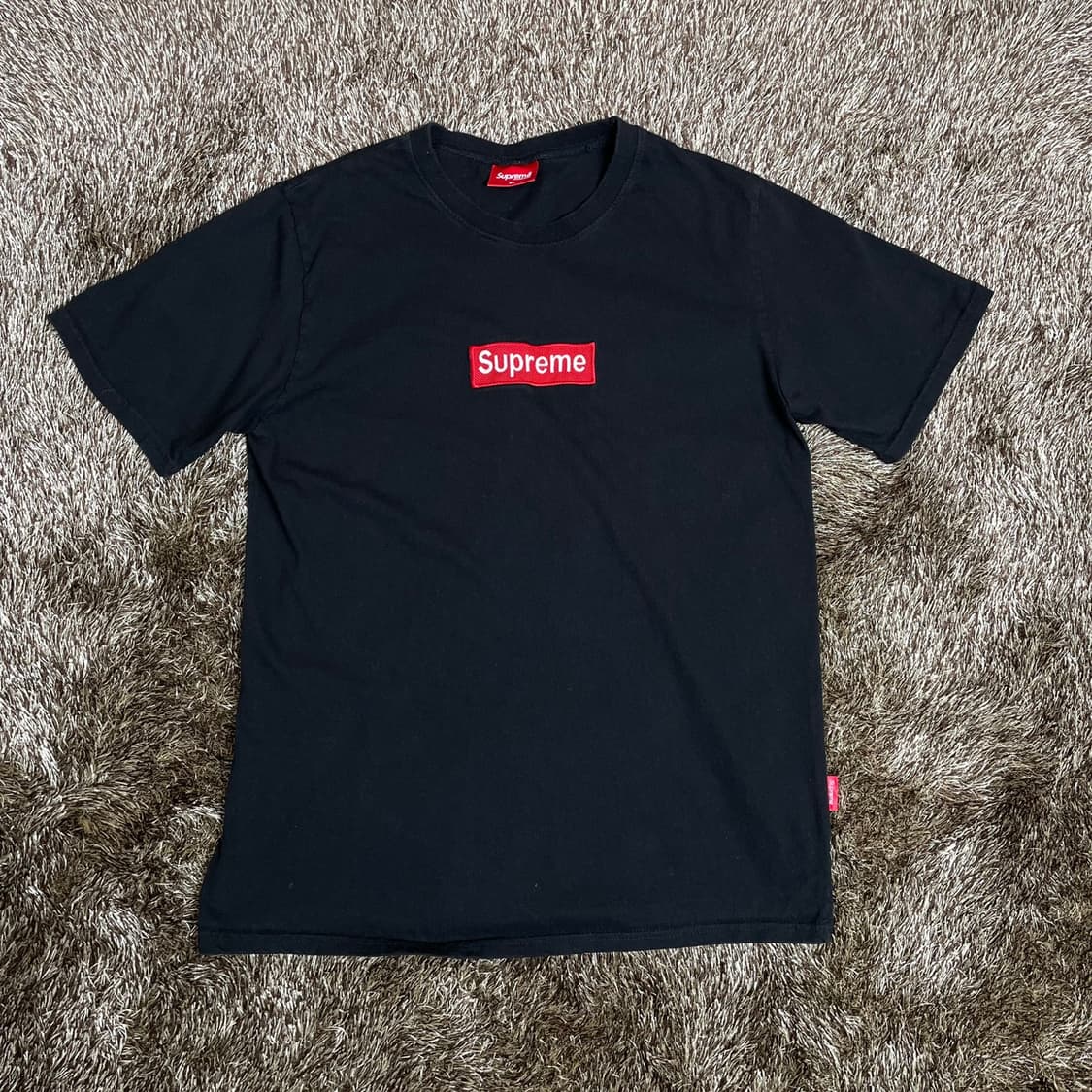 슈프림 SUPREME 블랙 로고 반팔 티셔츠 XL 상품이미지1