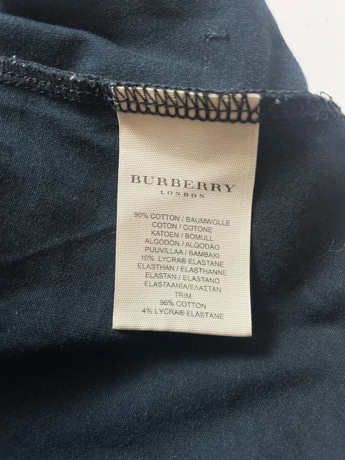 버버리 체크 트리밍 엘보우 패드 롱슬리브 PN9536 상품이미지7