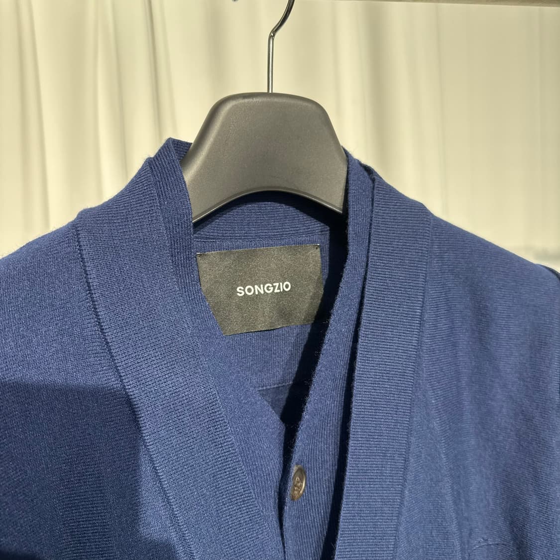 [정품] 송지오 컬렉션 언더다트 돌먼 레이어드 가디건 [네이비,52] 상품이미지5