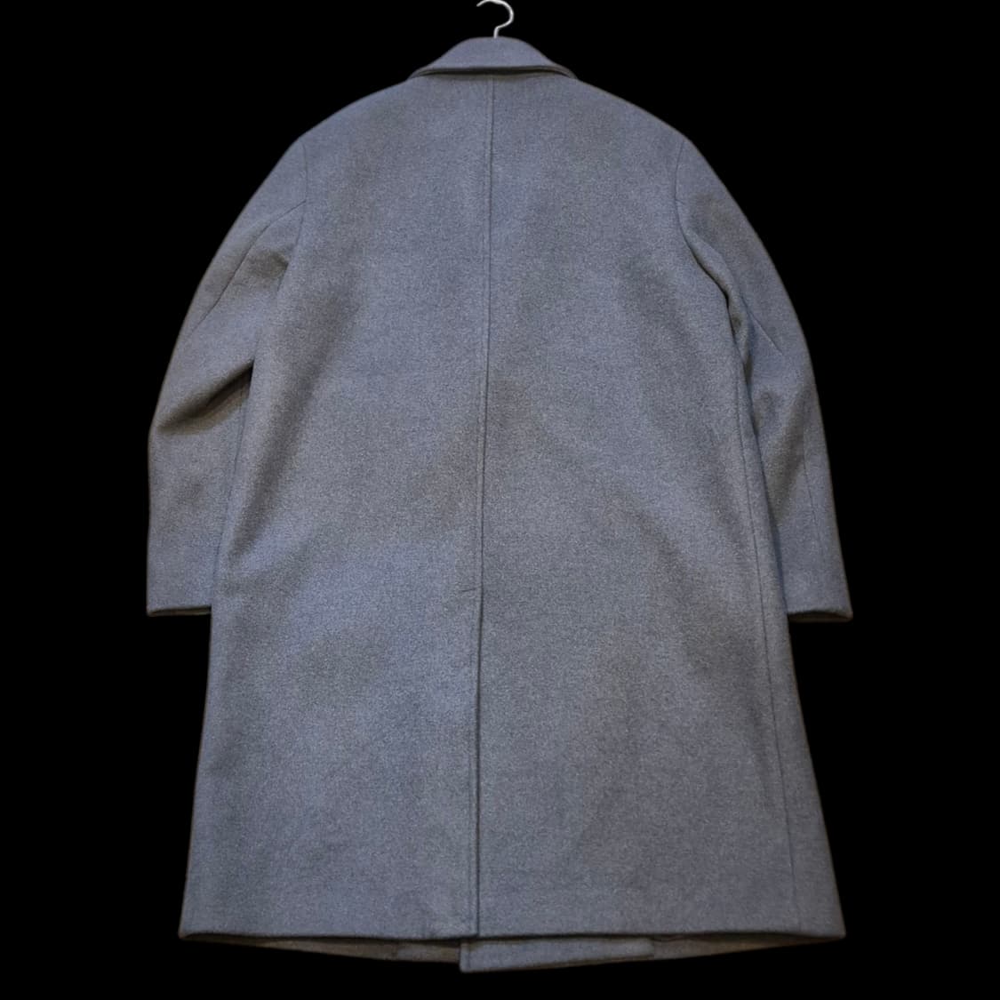 XL(착샷잇음) 그레이 울 더블롱코트  상품이미지2