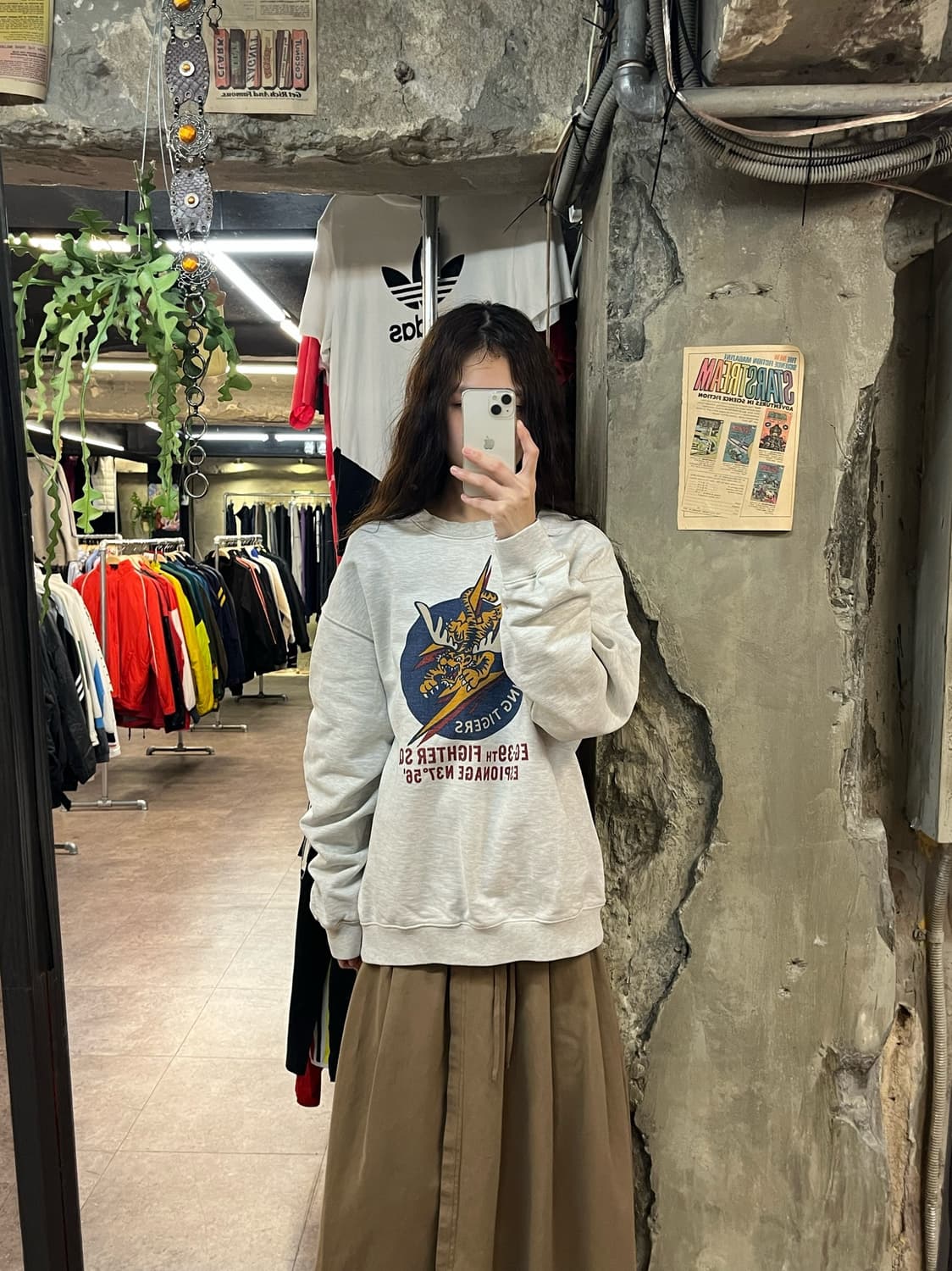 에스피오나지 맨투맨 그레이 L #csz1935 상품이미지2