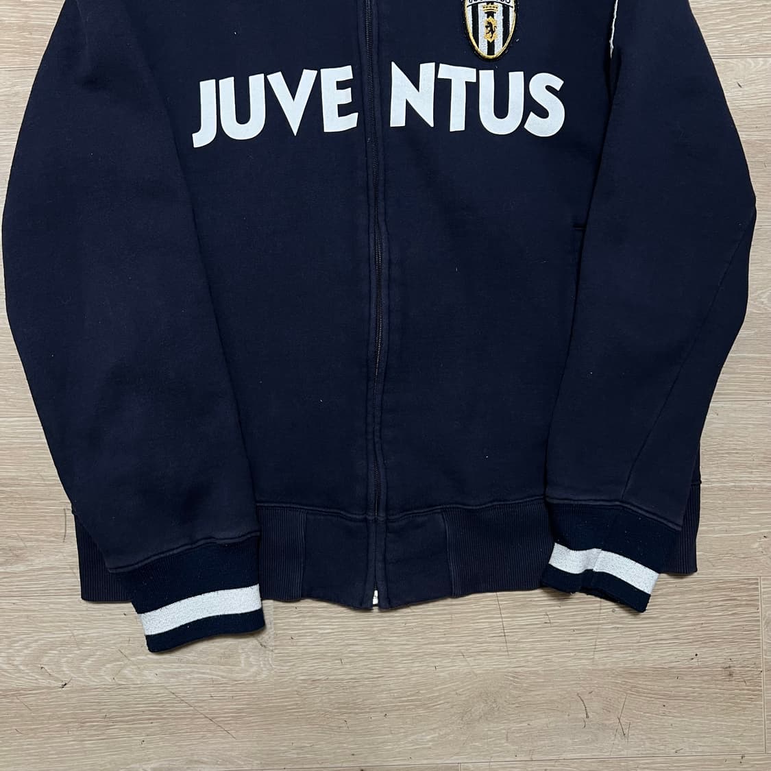 유벤투스 축구팀 로고 프린팅 코튼 져지 트랙탑 자켓 [네이비] L/100 상품이미지3