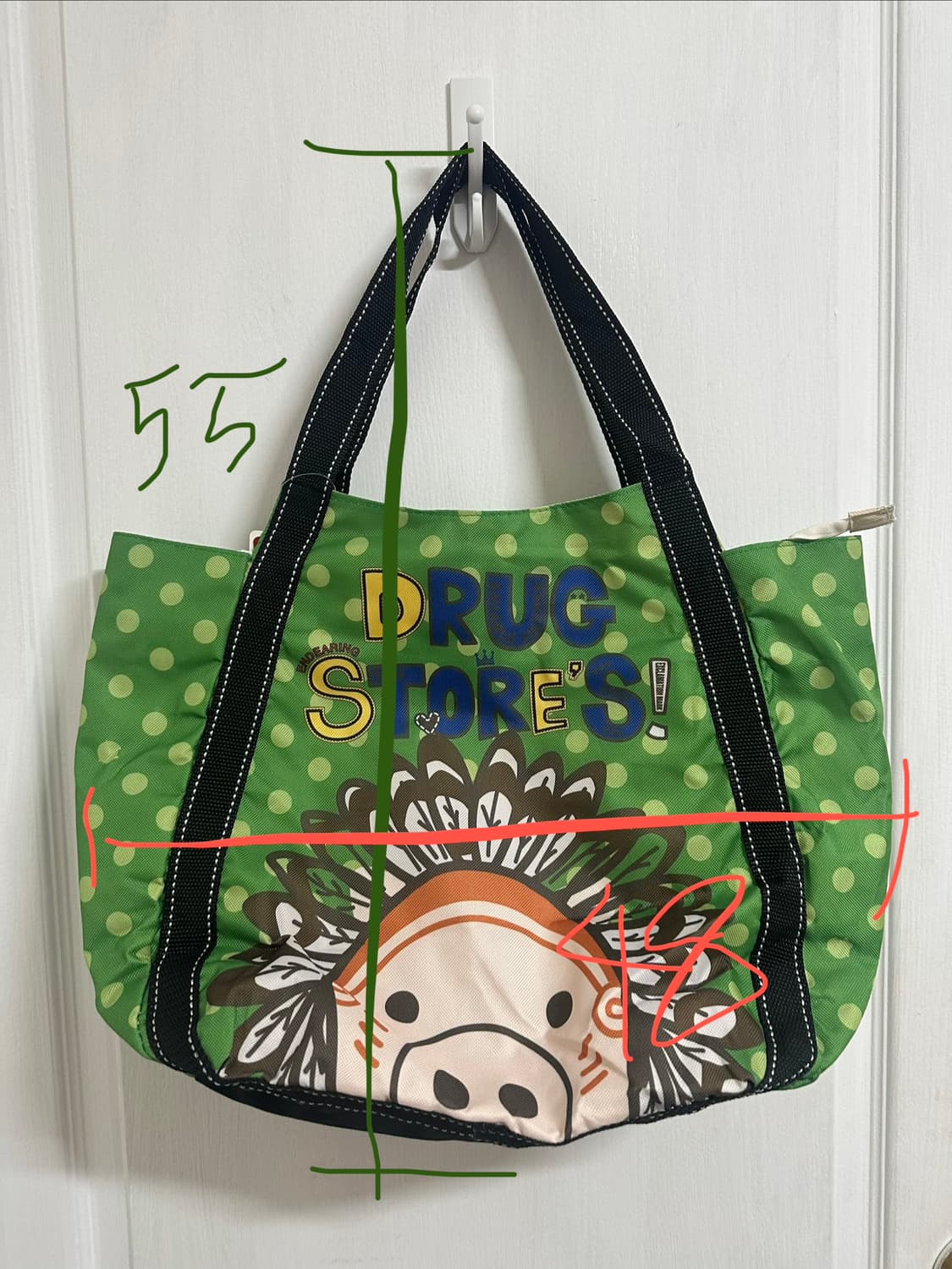 드럭스토어 drug stores 숄더백 도트무늬 상품이미지5