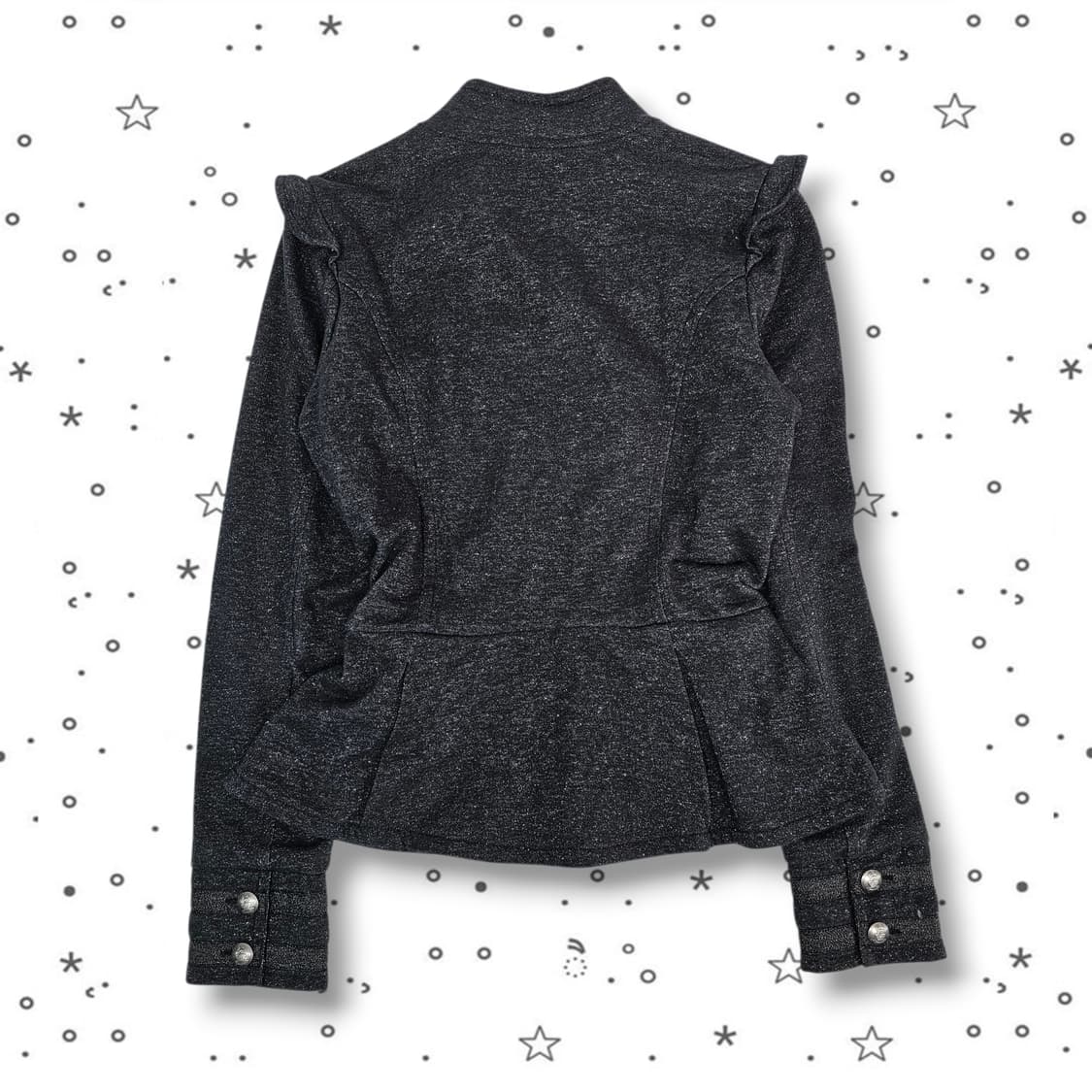 L JUICY COUTURE 글리터 챠콜 나폴레옹 투버튼 자켓 상품이미지5
