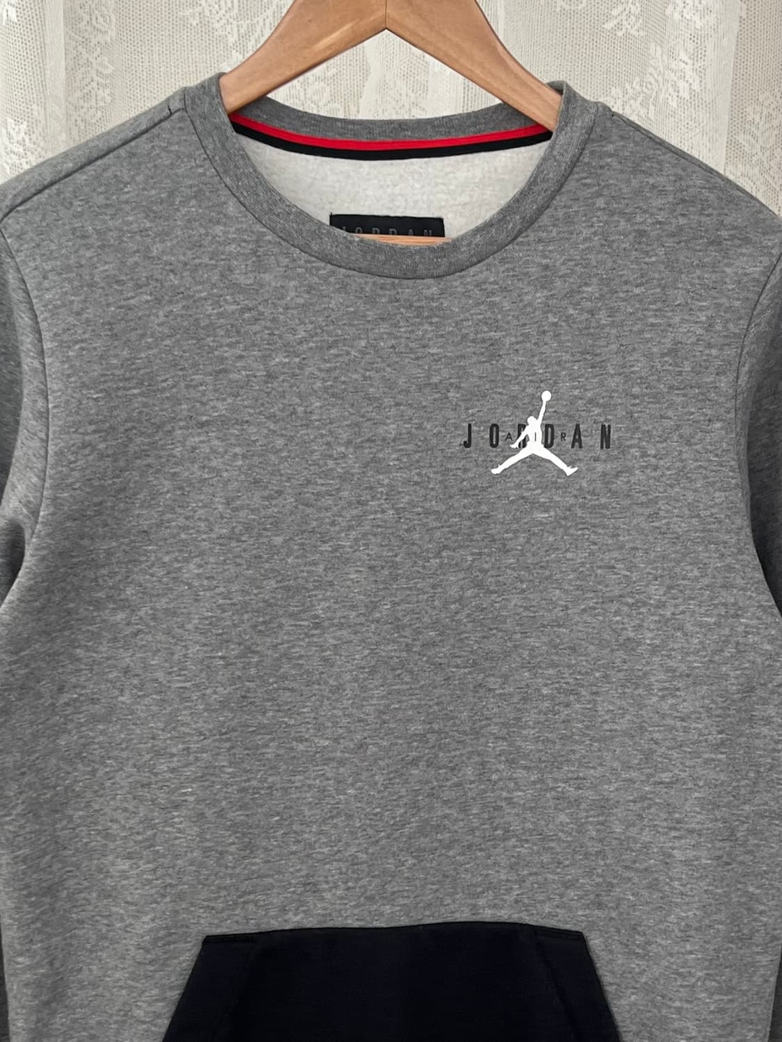S) 나이키 조던 기모 맨투맨 그레이 상품이미지3
