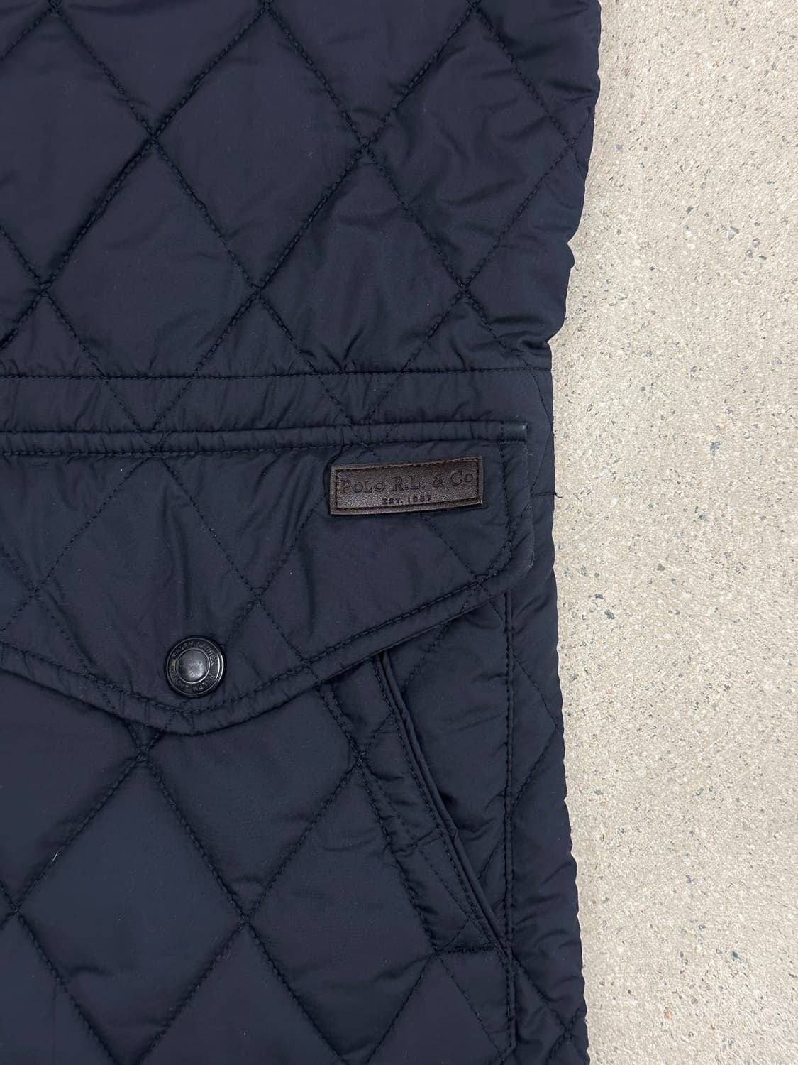 폴로 랄프로렌 네이비 퀼팅 베스트 상품이미지4