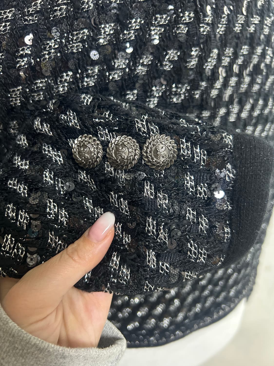 미샤 트리밍 장식 트위드 자켓 -미착용새상품,택포함- 상품이미지4