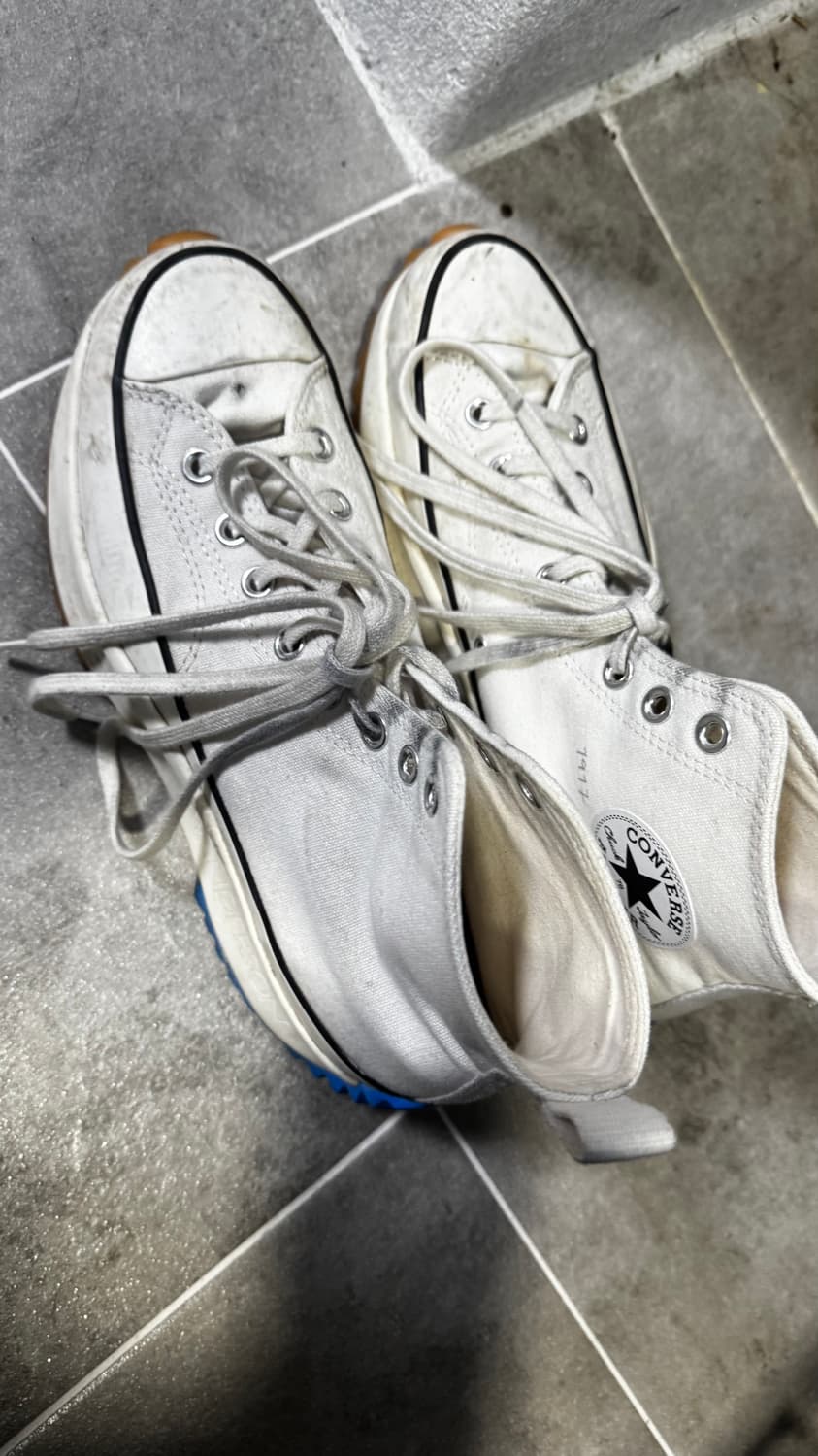 컨버스 x JW 앤더슨 런스타 하이크 하이 화이트 상품이미지3