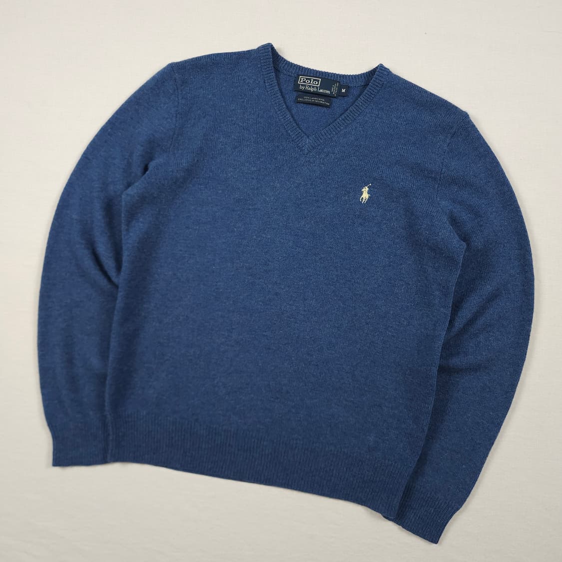 M(95)폴로 랄프로렌 램스울 니트 코발트블루 상품이미지2