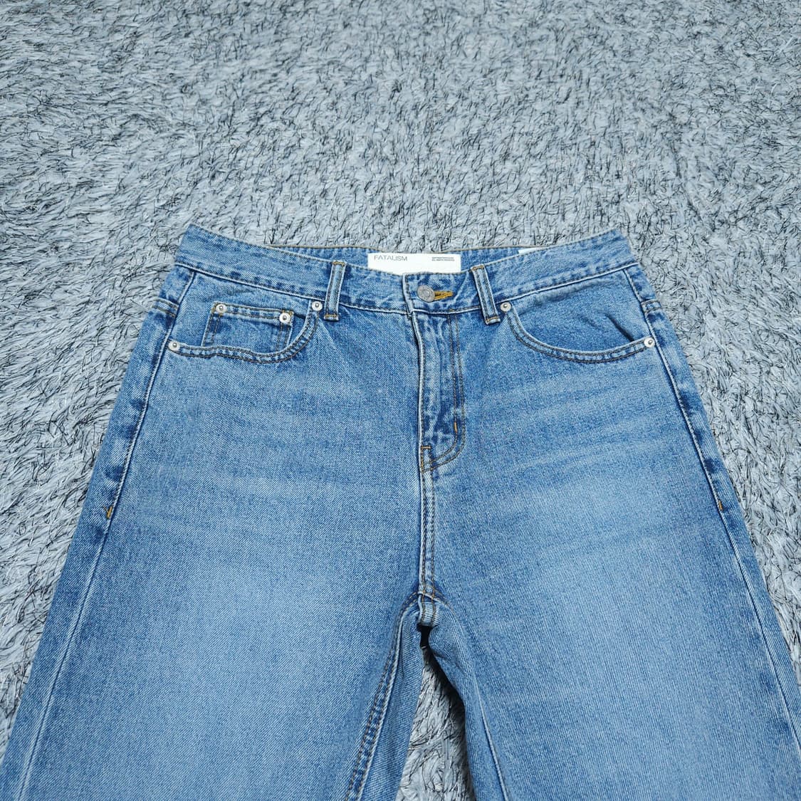 페이탈리즘) 30(46) 남자 일자청바지 연청바지 / 왕눈이샵 상품이미지2