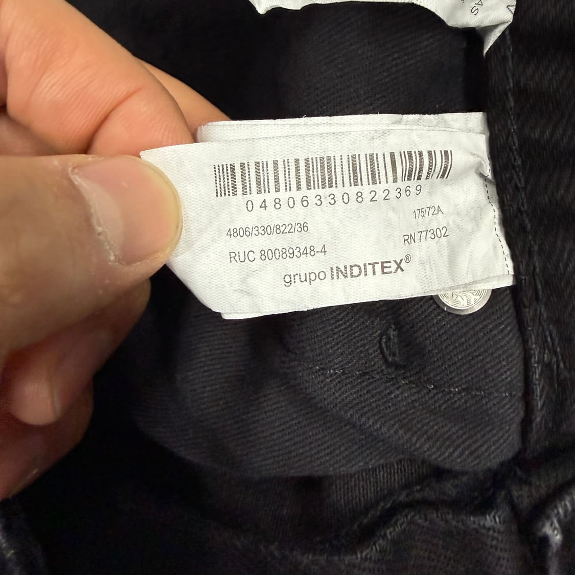 (29)자라 ZARA 흑청 와이드 데님팬츠 상품이미지3