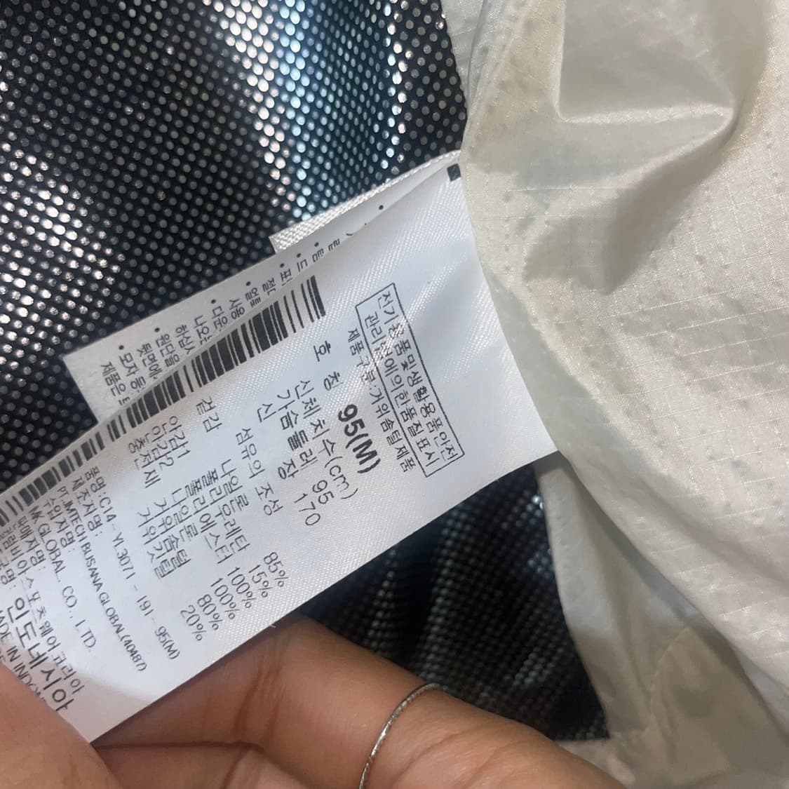 콜롬비아 경량패딩 베이지M 상품이미지3