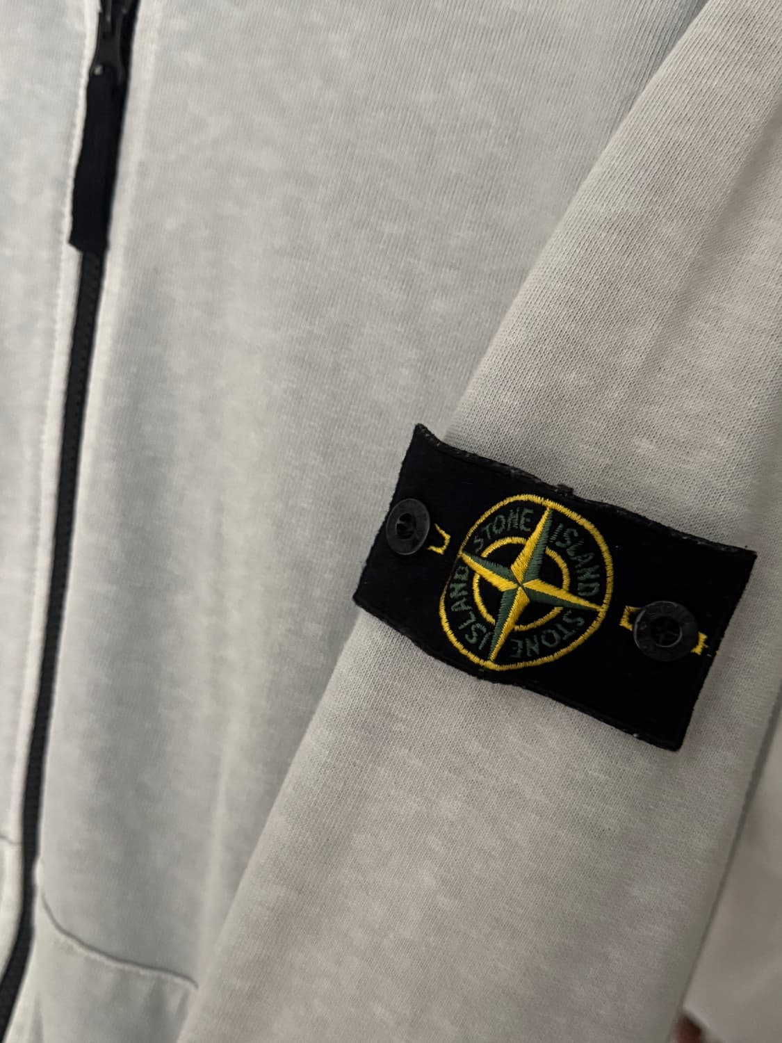 스톤아일랜드(Stone Island) 워싱 스웨트 집업 상품이미지3
