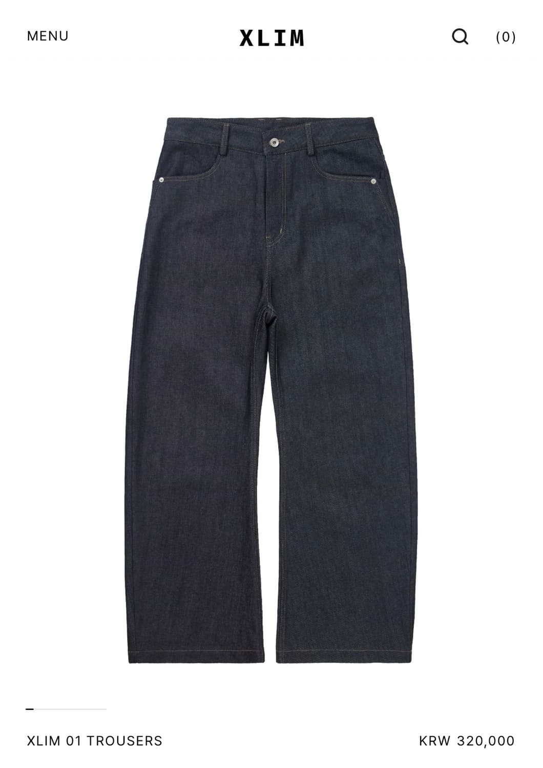 Xlim 시퀀스 01 trouser 데님 M 상품이미지1