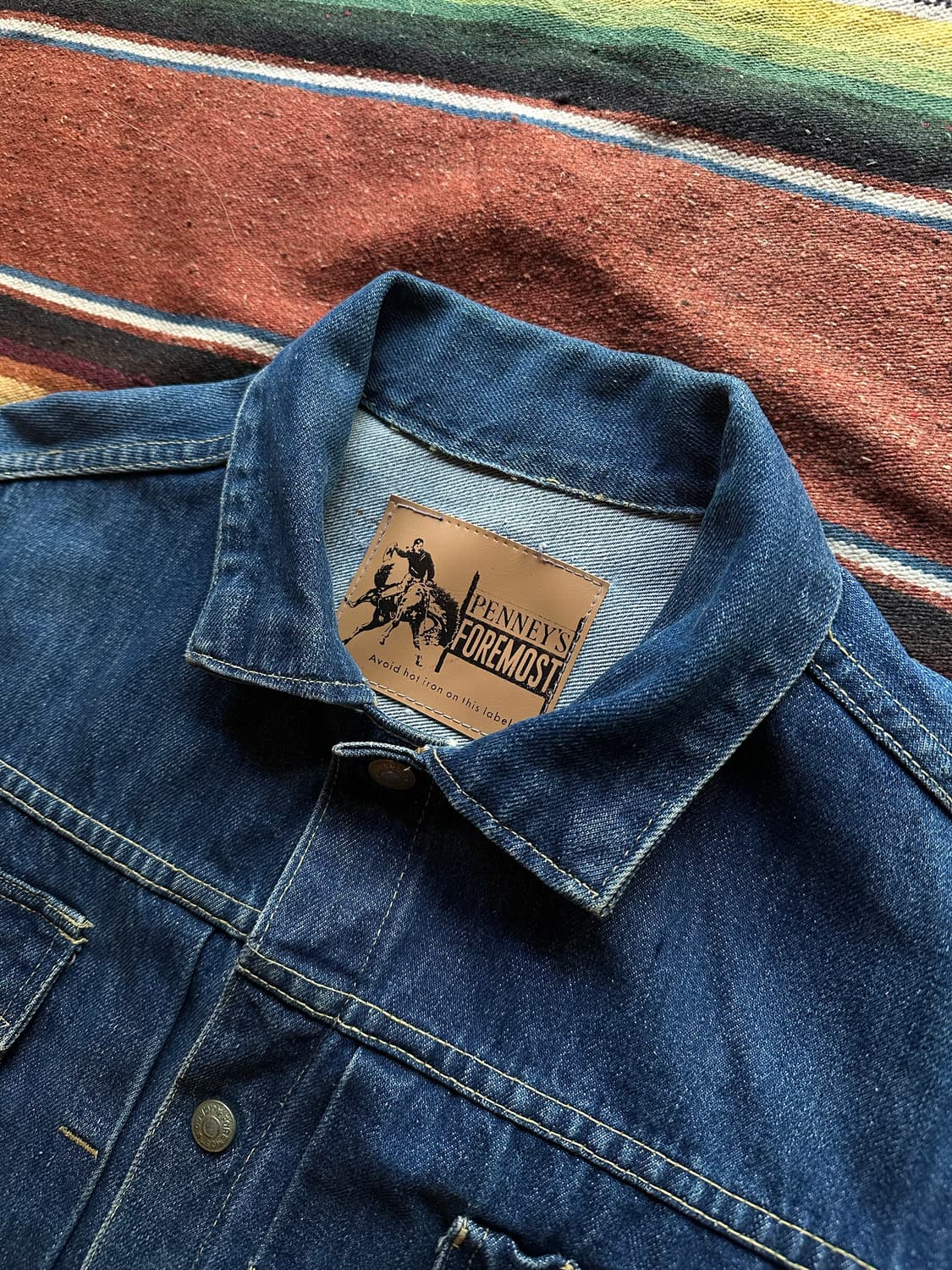60s JC PENNEY FOREMOST 셀비지 데님 자켓 상품이미지4