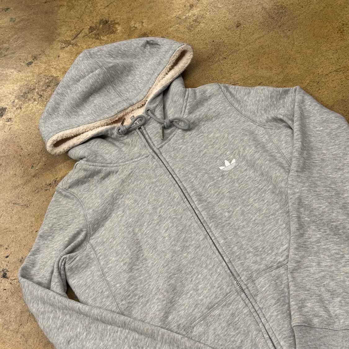 아디다스 그레이 양털 후드집업 90 상품이미지1