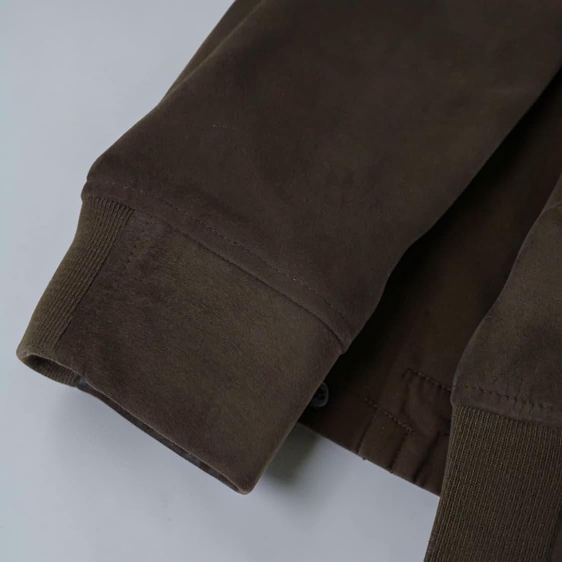 110 MNG 망고 염소가죽 스웨이드 레더 자켓 브라운 상품이미지3