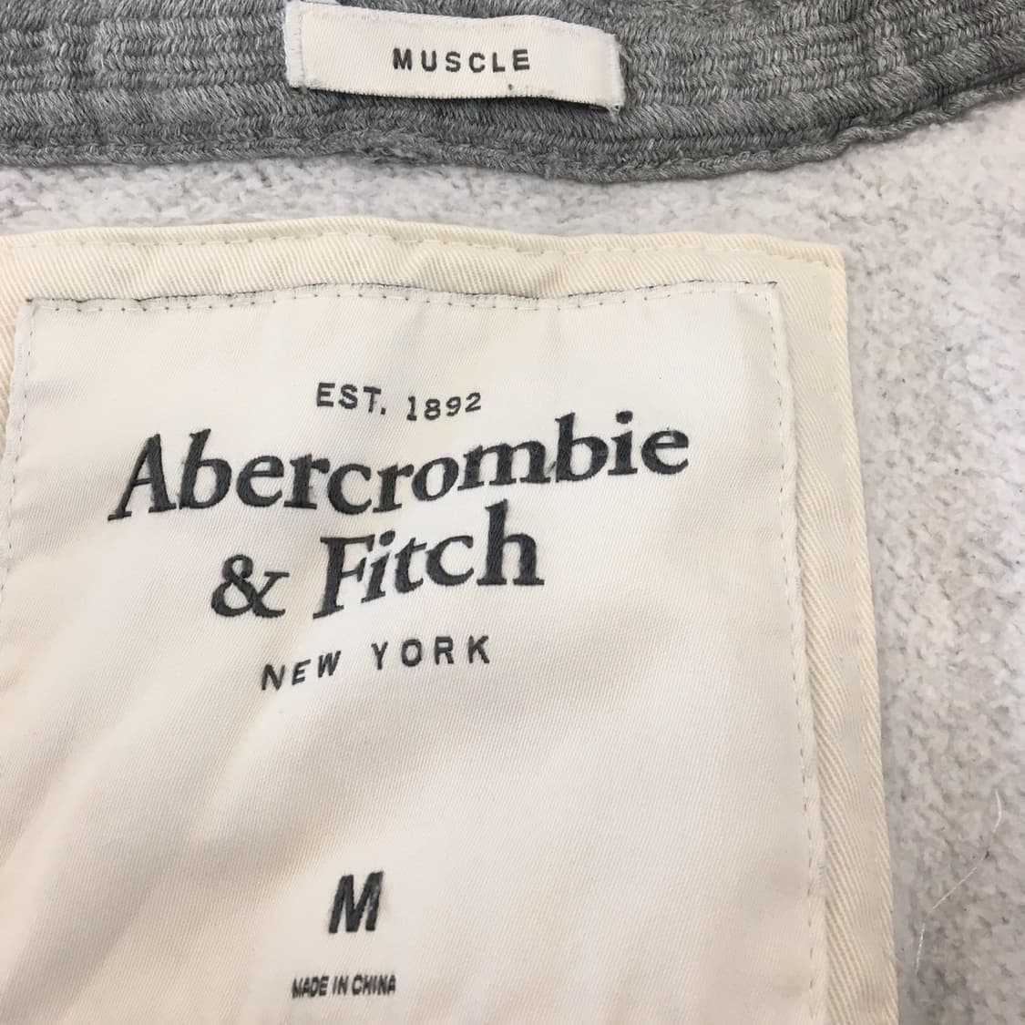 아베크롬비 아치로고 Y2K 그레이 후드집업 M 상품이미지5