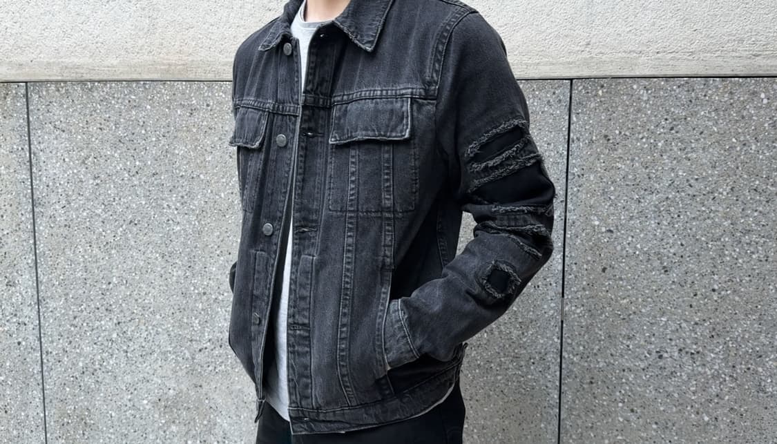 Helmut Lang MR87 Distressed Denim Jacket 상품이미지1