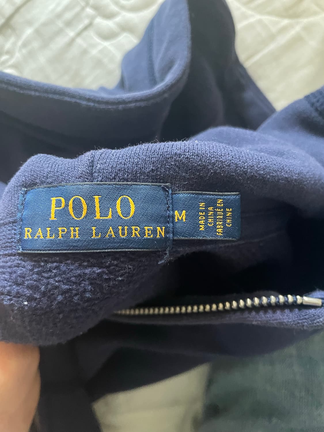 폴로 네이비 후드집업 상품이미지3