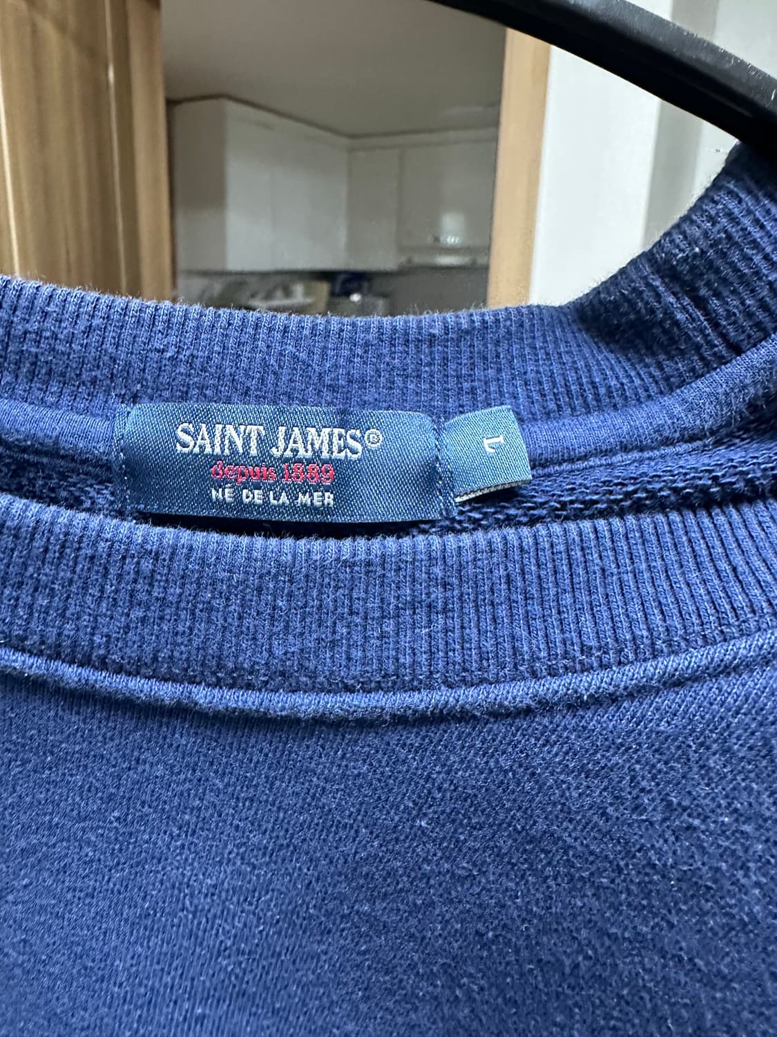 세인트제임스 네이비 맨투맨 L (100-105) 상품이미지2