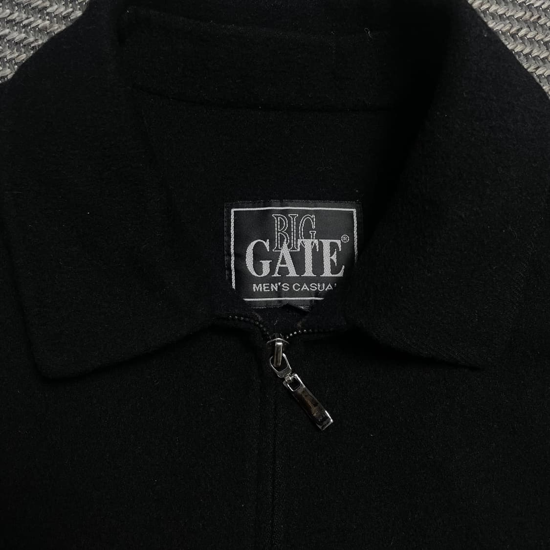 90s BIG GATE 아카이브 미니멀 울 자켓 블랙y 6138 상품이미지6