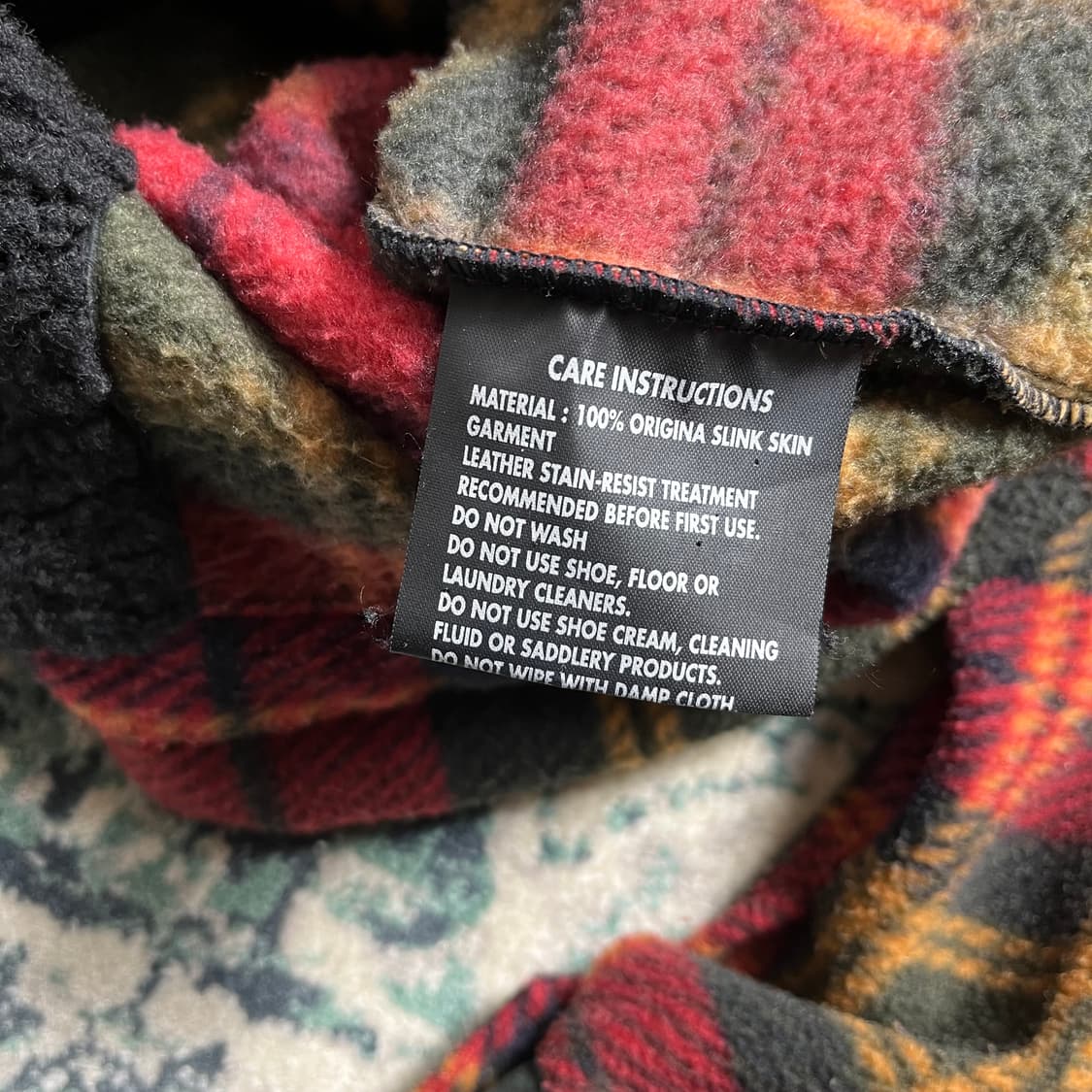 뉴질랜드 N2 램스킨 플란넬 집업 자켓 (XL) 상품이미지4
