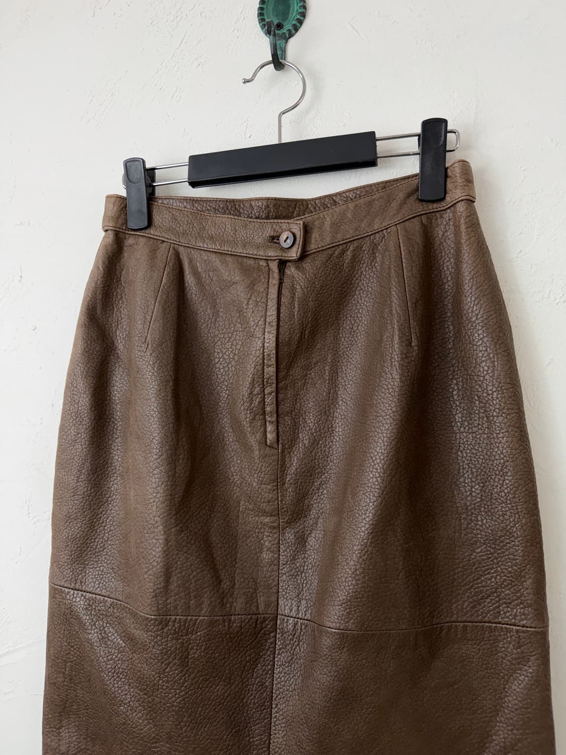 90s 발렌티노 레더 스커트 상품이미지2