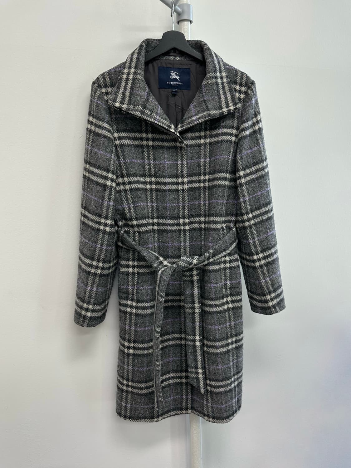 버버리 이태리 노바체크 하이넥 코트 상품이미지2