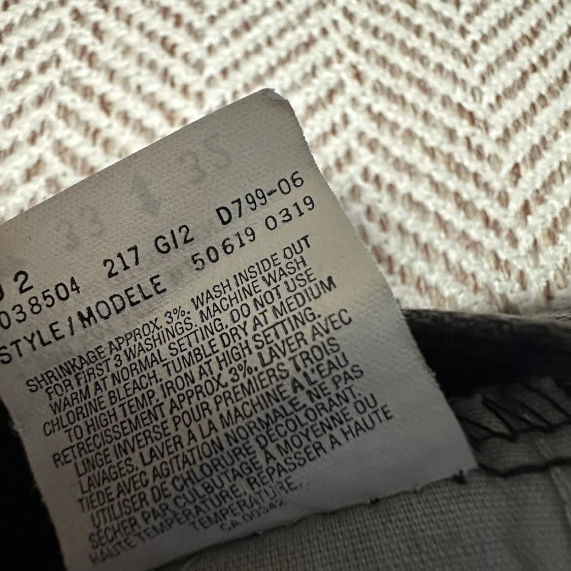 LEVI'S canada made orangetab black jeans 상품이미지4