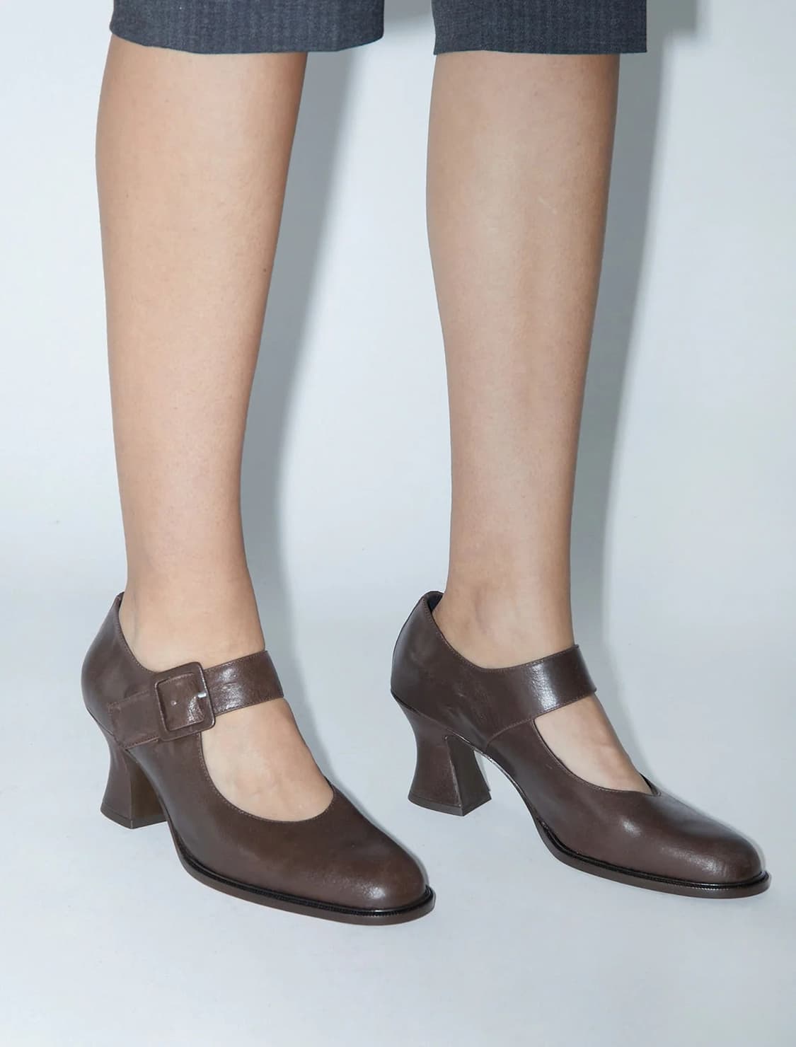 [36,37,38,39] 팔로마울 CARMEN 까르멘 메리제인 힐 브라운 상품이미지3