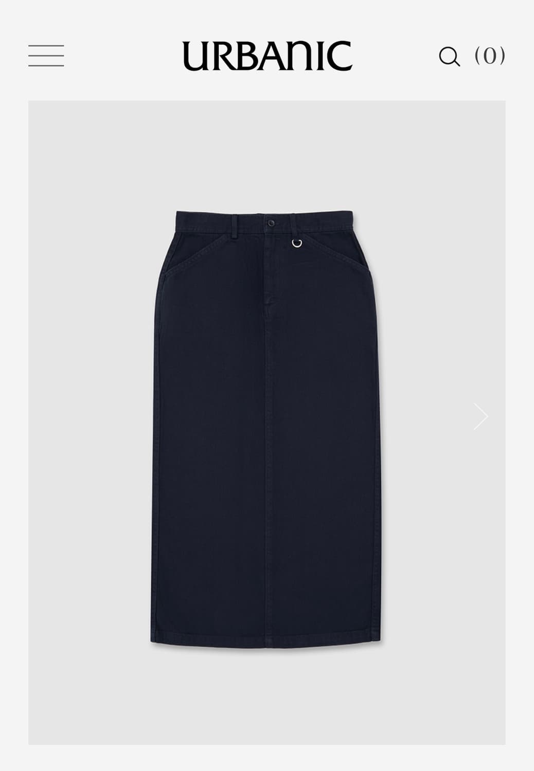 인디고 사파리 스커트 상품이미지1