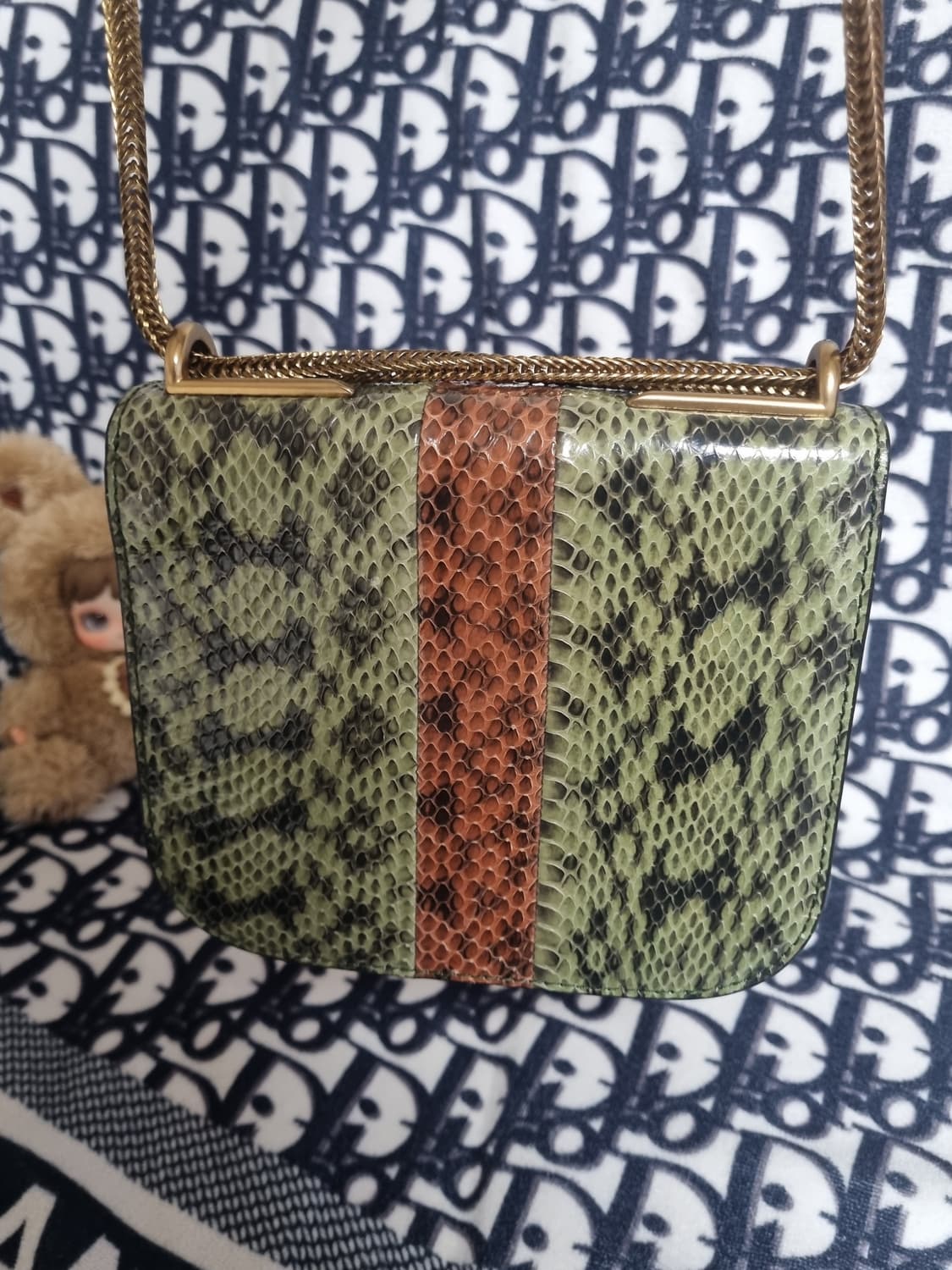 정품) 랑방  파이톤 숄더백  상품이미지5