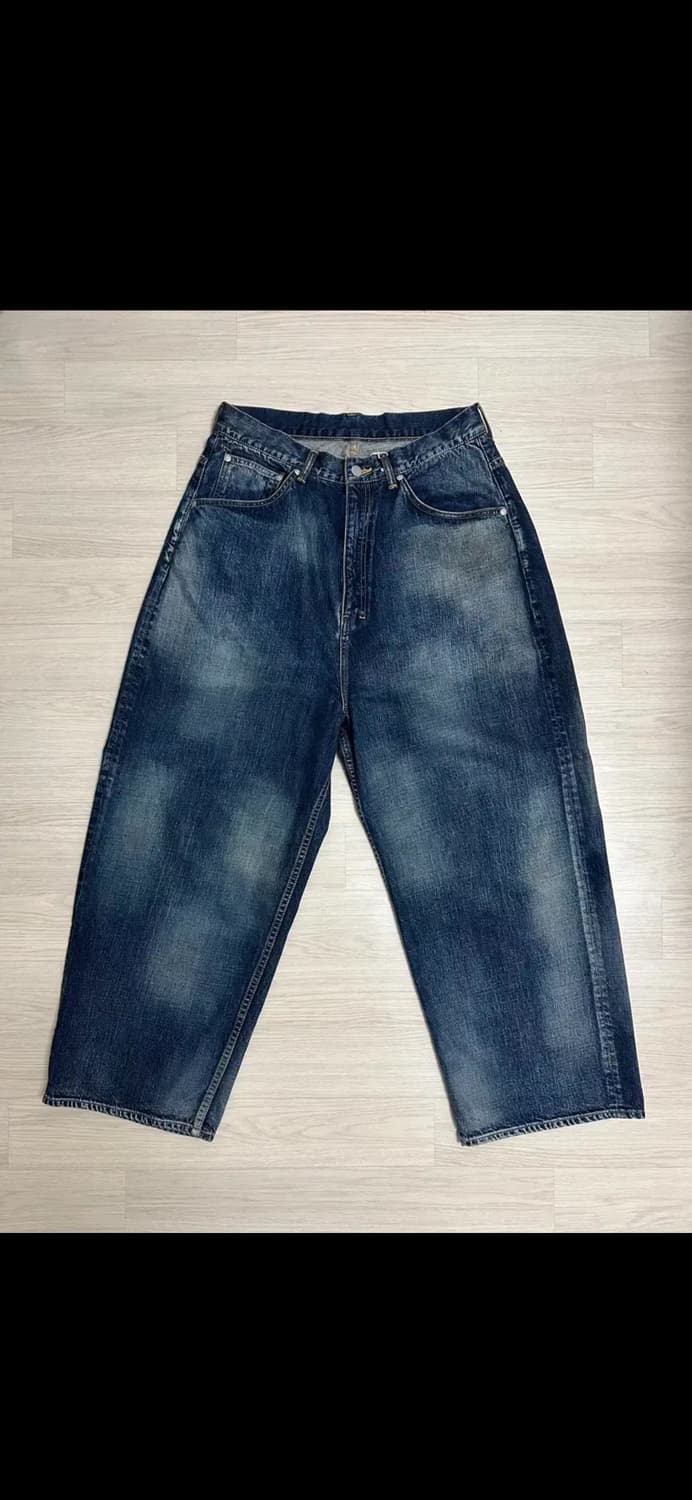 2) 안셀름 에이징 와이드 데님 팬츠 상품이미지1