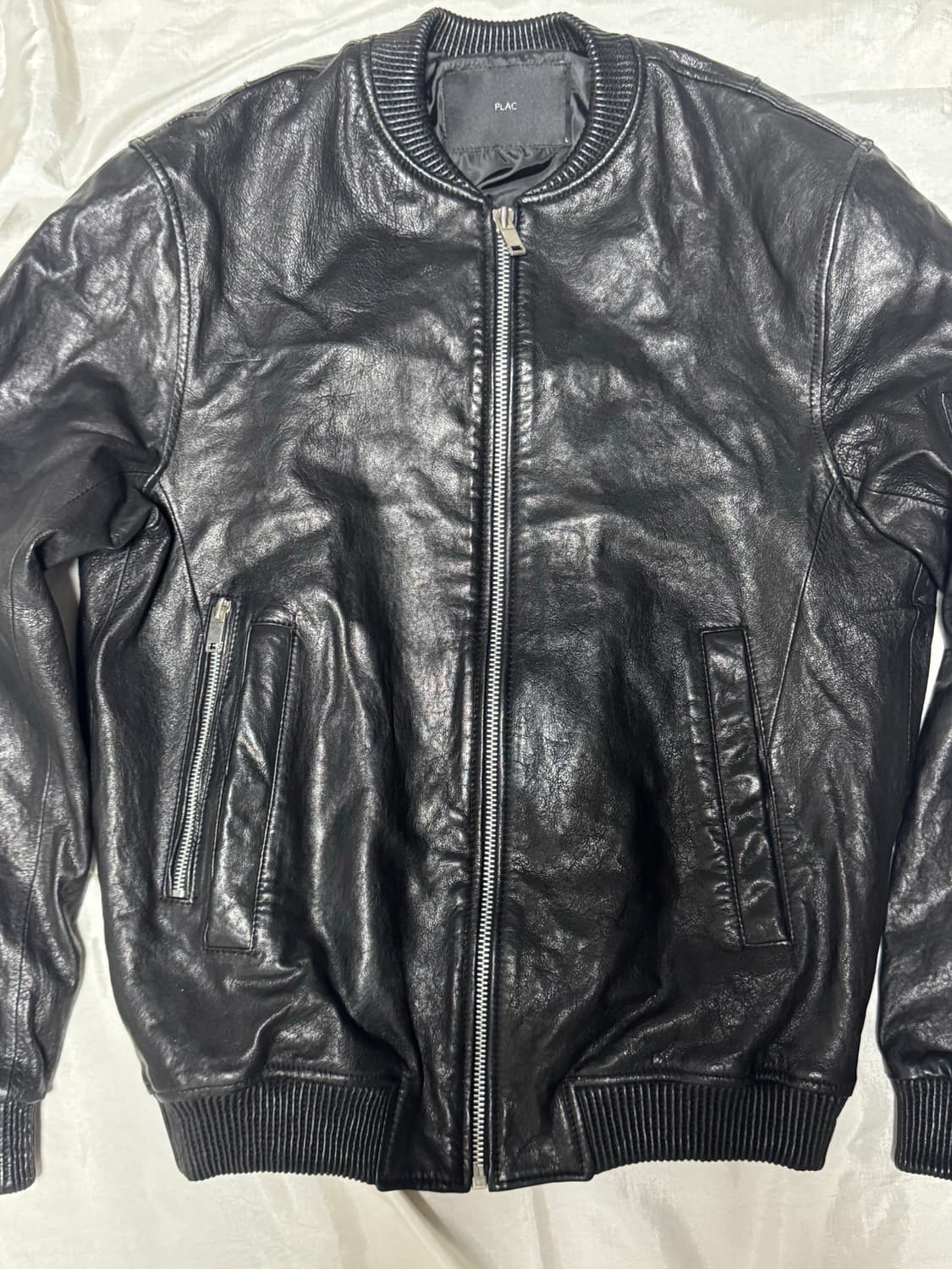 (예약)Pocket Detail Leather Jacket 상품이미지3