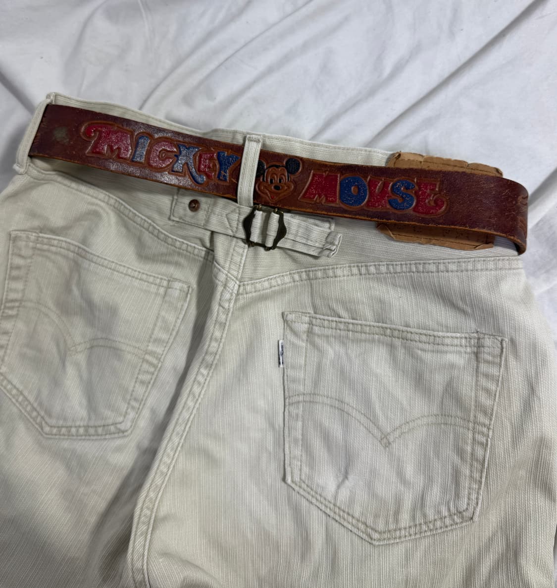 디즈니 미키마우스 카빙 레더 벨트 상품이미지2