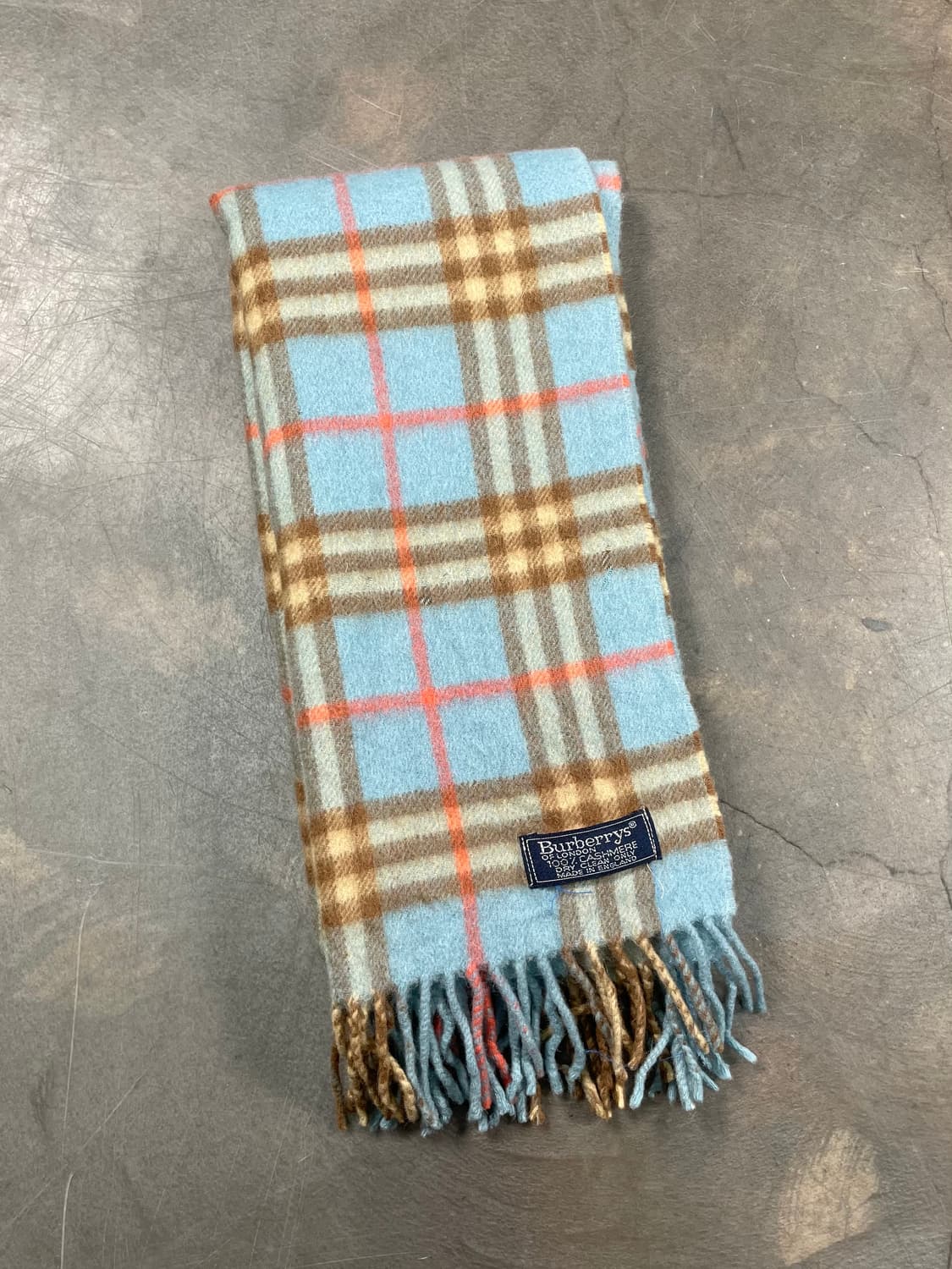 버버리 블루 노바체크 머플러 상품이미지1