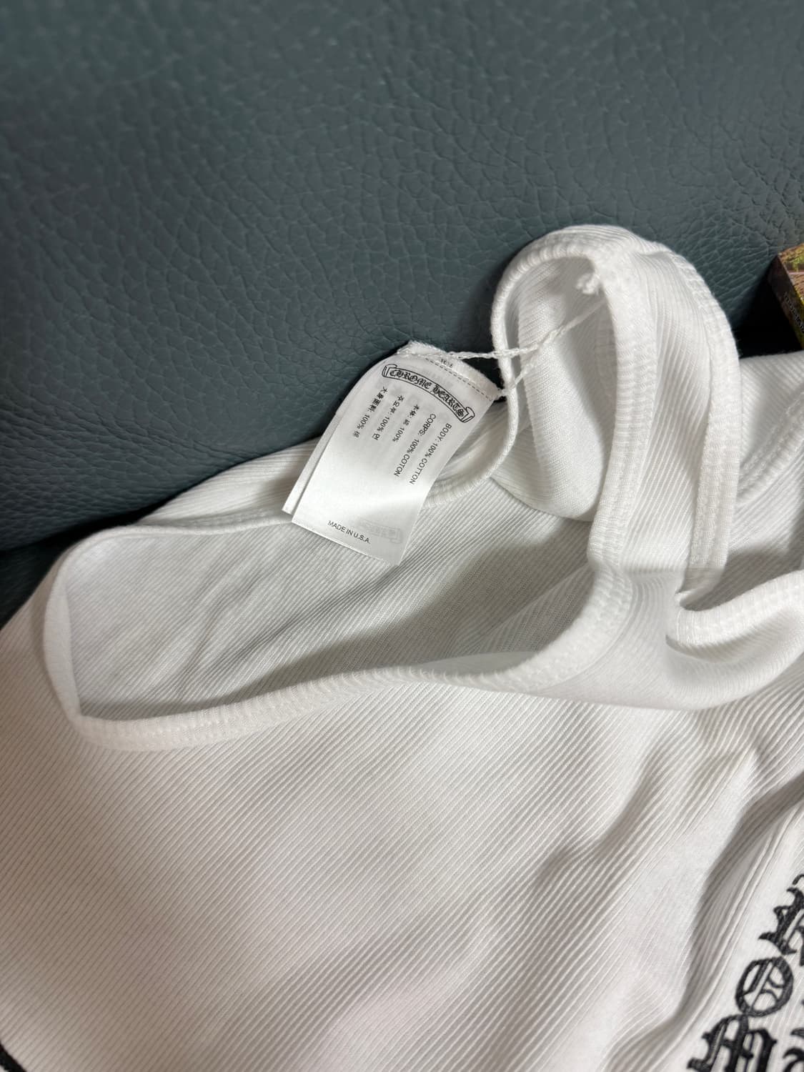 크롬하츠 white t bar script탱크탑 chrome hearts 상품이미지9