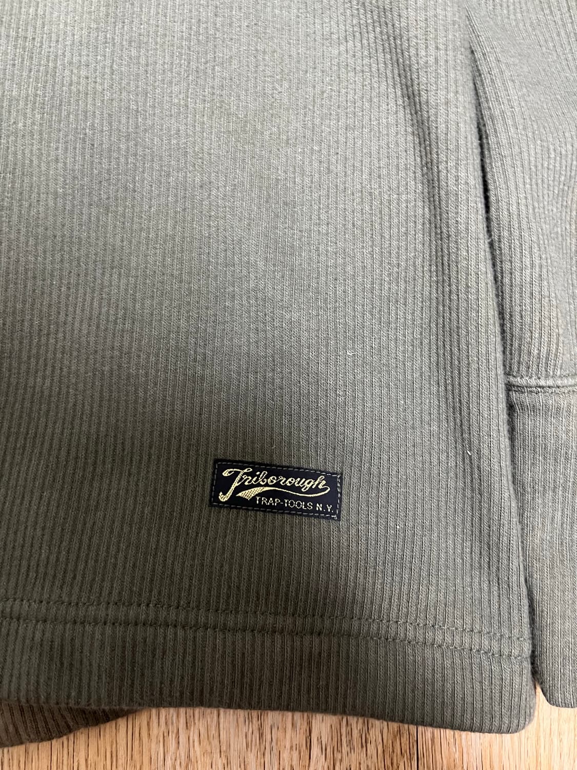 콜림보 써멀 터틀넥 니트 티셔츠 올리브 상품이미지4