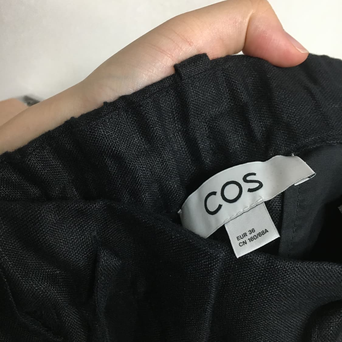 COS 코스 린넨 드로우스트링 트라우저 팬츠 36 상품이미지4