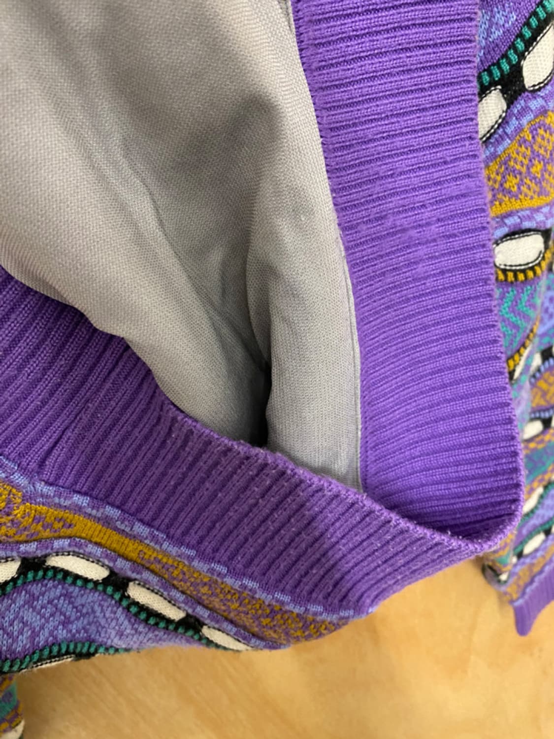 90's DESCENTE cable knit 90년대 데상트 케이블 니트 상품이미지9