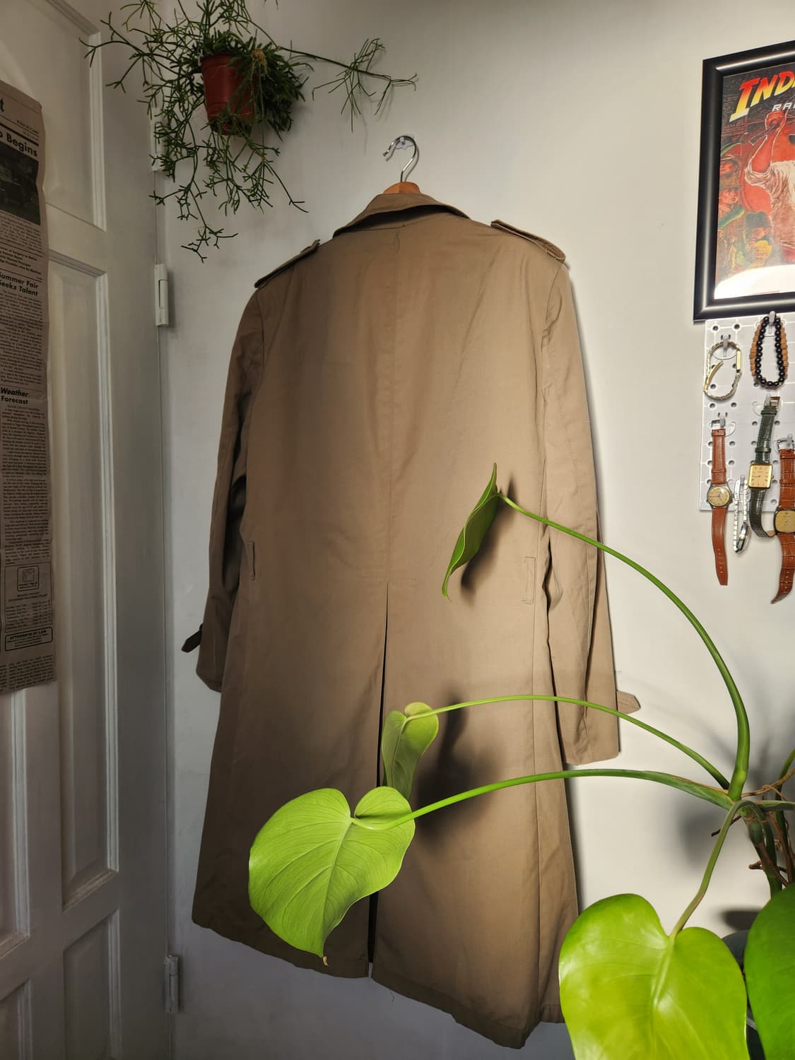 80s Sears 싱글 트렌치 코트(USAmade) 상품이미지8