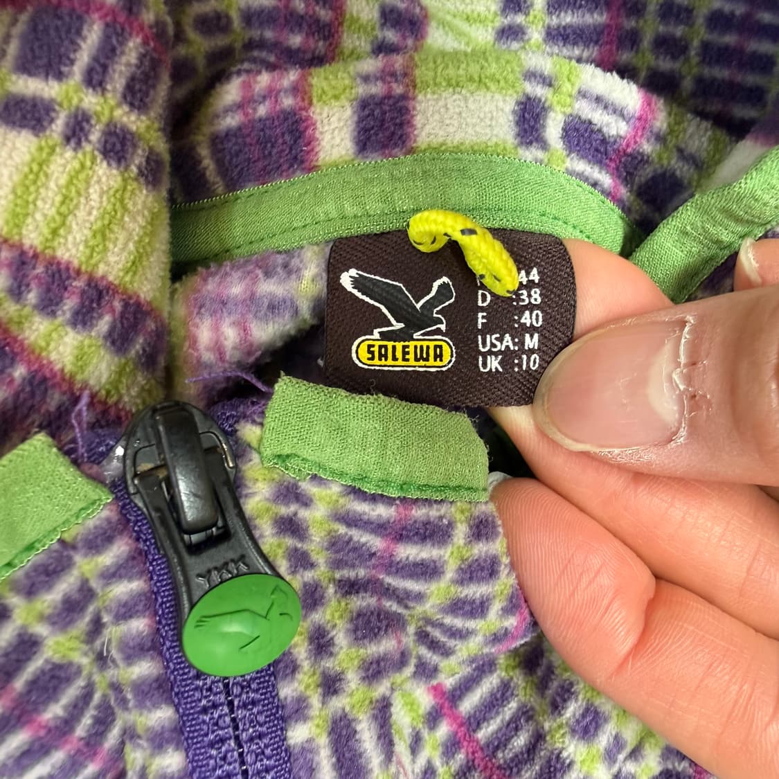 M 살레와 체크패턴 플리스 자켓 0310T 상품이미지3