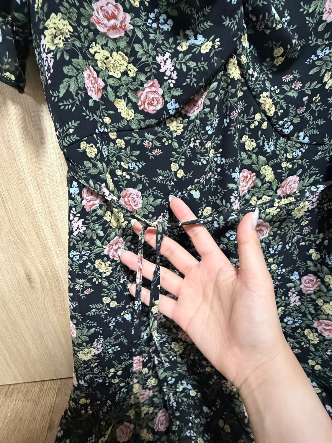 hayly 플라워 미디원피스 상품이미지4