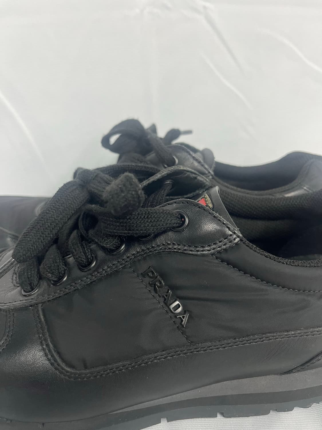 PRADA 프라다 가죽 나일론 스니커즈 6사이즈 상품이미지3