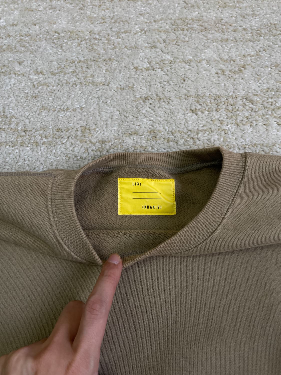 [L] 카키스 Khakis 스톡 크루넥 라지 사이즈 최상 컨디션 상품이미지2